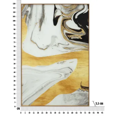 Szklana Płyta z Ramą Ghostly 80x3,5x120 cm